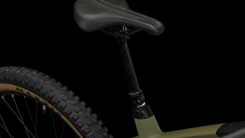 Cube Stereo Hybrid 160 HPC Race 750 Electric Mountain Bike in Olive - 2023-4